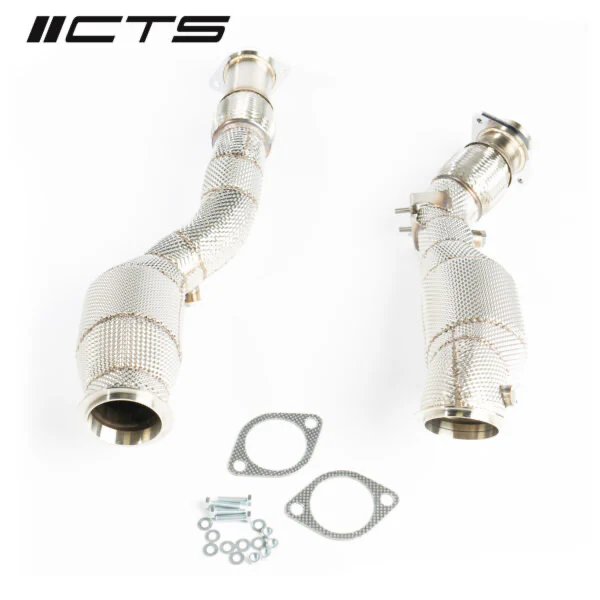CTS Turbo BMW S58 F97 X3M/X3MC & F98 X4M/X4MC Heatshield Downpipes - Image 4