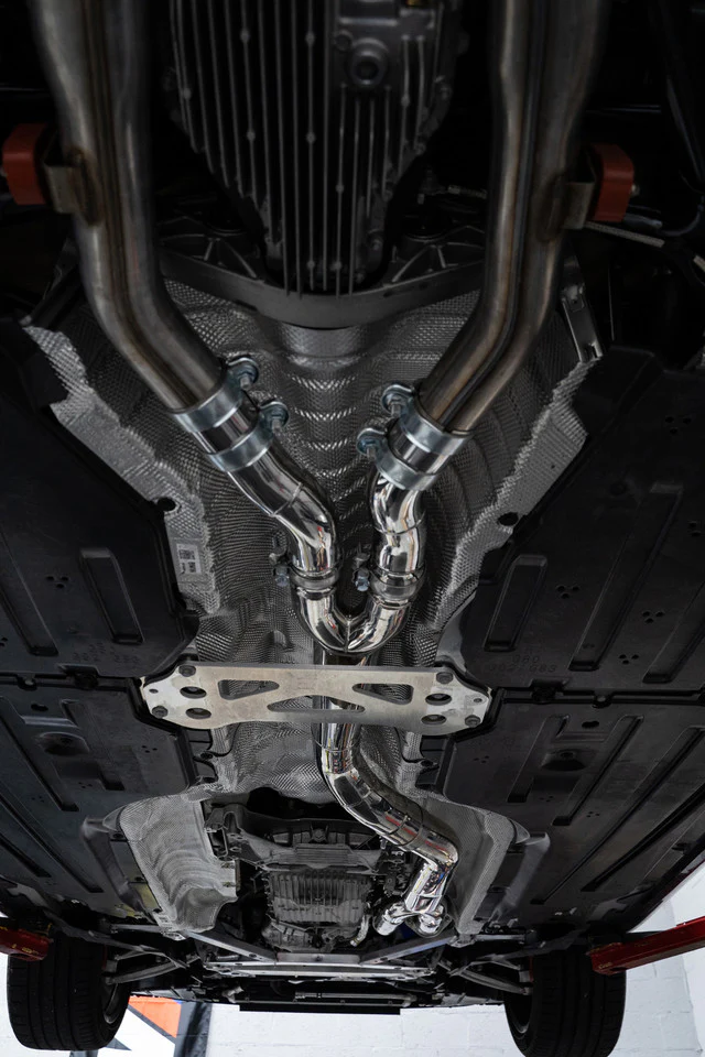 MAD BMW G8x M3 M4 S58 Resonated or Non-Resonated Single Midpipe (Brace Included) - Image 5
