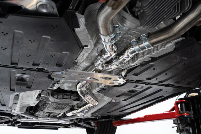 MAD BMW G8x M3 M4 S58 Resonated or Non-Resonated Single Midpipe (Brace Included) - Image 7